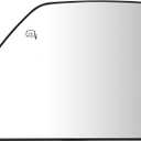 Left Driver Side Heated Upper Mirror Glass Replacement For 2015-2020 Ford F150 2017-2020 Ford F250 F350 - Towing Mirror Convex Side Mirror Glass With Rear Holder
