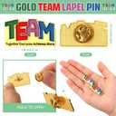 Yinkin Employee Appreciation Gifts Bulk Team Appreciation Pins and Keychain with Thank You Card for Staff Coworker