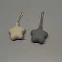 Moonkie Silicone Pacifier Holder Case, Cute Portable Pacifier Storage Case, 2 Pack (Shifting Sand/Lunar Grey)