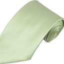 Romario Manzini Solid Light Sage Green Color Standard Men's Necktie (Green)