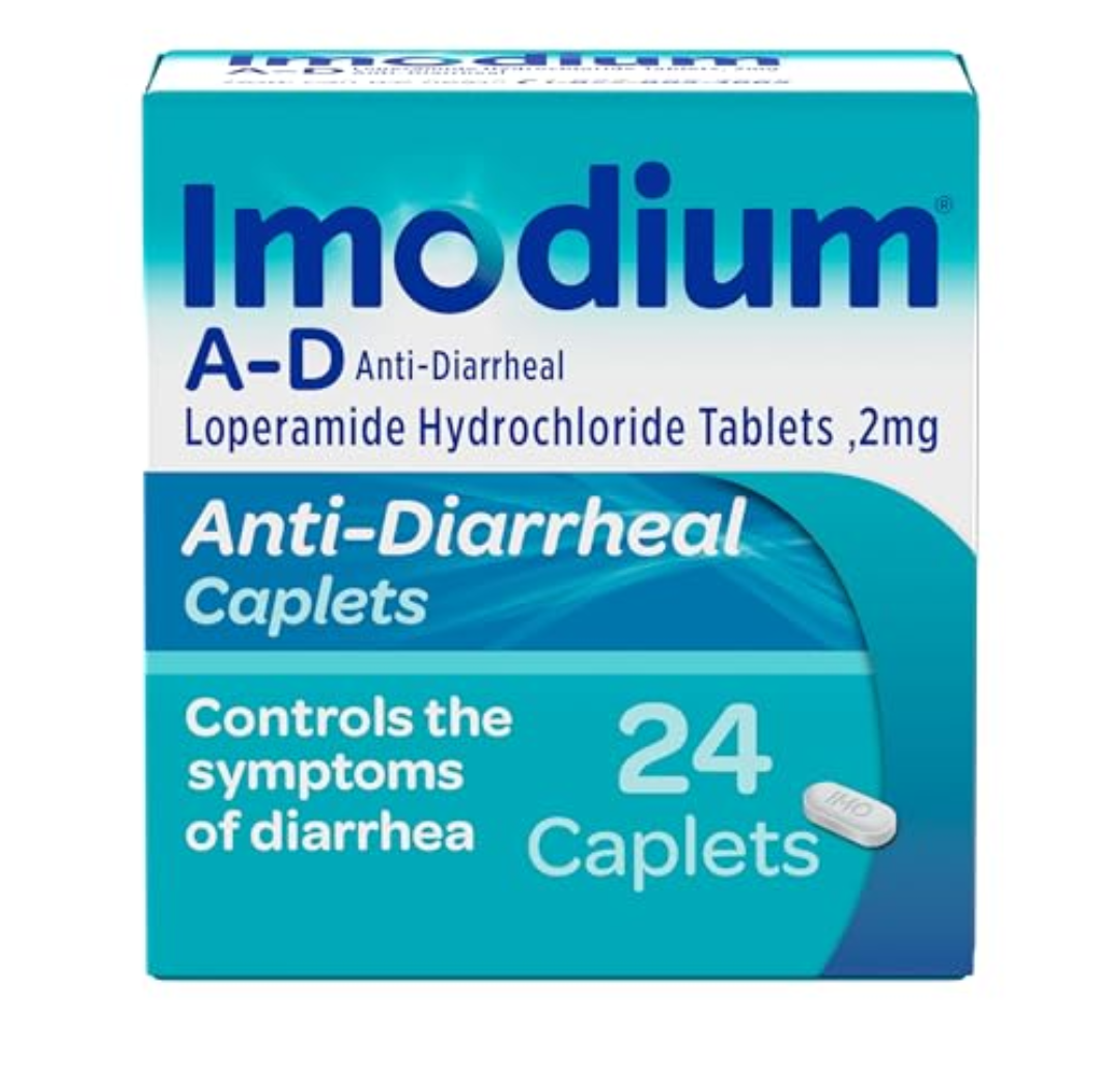 Imodium AD Diarrhea Relief Caplets with Loperamide Hydrochloride, 24 ct.. Feb/2028
