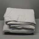 Serta Goose Feather Down Fiber Cotton Comforter King Size - 100% Cotton Duvet Insert - Hotel Luxury Hypoallergenic Bedding Comforter All Season Medium Warmth 106 x 90 Inch White