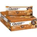 Quest Nutrition Chocolate Peanut Butter Bars, 20g Protein, 1g Sugar, 5g Net Carb, Gluten Free, Keto Friendly, 12 Count (BB: 04/28/2026)