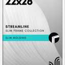 Americanflat 22x28 Poster Frame with Polished Plexiglass - Streamline Collection - Thin Border Picture Frame for Wall Display - Hanging Hardware Included - White
