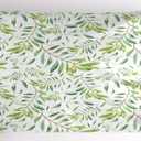 Ambesonne Green Leaf Pillow Sham, Watercolor Style Olive Branch Mediterranean Tree Exotic Illustration Print, Decorative Standard Size Printed Pillowcase, 26" X 20", Avocado Green