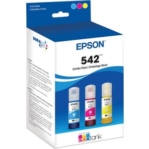 EPSON 542 EcoTank Pro Ink Ultra-high Capacity Bottle Color Combo Pack (T542520-S) Works with ET-5150, 5170,5180, 5800, 5850, 5880, 16600, 16650