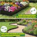 33ft. Metal Edging for Landscaping, 10 Pack 5 Inch Galvanized Steel Landscape Edging for Yard Pathway & Flower Beds, Metal Garden Edging with a Pair of Gloves (Black, 40" L x 5" H Each)