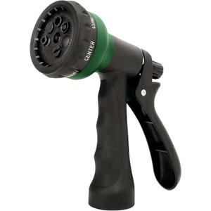 NEXCOVER Garden Hose Nozzle Sprayer - 7 Adjustable Watering Patterns Nozzle for Water Hose, Non-Slip Garden Spray Nozzle Hose Attachment for Car Washing, Watering Plants, Pets Showering,Lawns Cleaning (Dark Green)