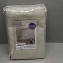 MIULEE 100% Blackout Linen Textured Curtains for Bedroom Solid Thermal Insulated Cream Grommet Room Darkening Curtains & Drapes Luxury Decor for Living Room Nursery 52 x 96 Inch (2 Panels)