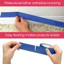 Better Office Products Blue Painters Tape, 2 Inch x 55 Yards, Bulk 10 Pack, Adhesive Painting Tape, Bulk Pack General Purpose Masking Tape, 10 Rolls x 55 Yards, 550 Total Yards
