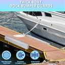 WTMORE Boat Dock Bumpers, 36" Dock Bumpers Dock Edge, Dock Fenders Bumpers, Boat Dock Bumper Guards for Dock Edge, Piling, Horizontal Deck, Vertical Poles, or Pier Fenders, White (1 Pack)