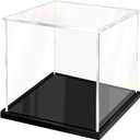 Acrylic Display Case for Collectibles Assemble Clear Acrylic Boxes for Display Thickened Glass Case for Lego Figures Doll Hobby (5.9x5.9x5.9 inch; 15x15x15 cm)
