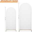 7.2FT Arch Covers,Arch Backdrop Stand Fitted Cover for Wedding Birthday Party Ceremony Banquet Decoration,(White,Cover Only)