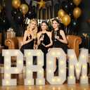 Graduation Decorations 2025, 2.3FT PROM Marquee Letters for Prom Decorations, PROM Light Up Letters for High School College Graduation Party, PROM