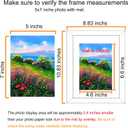 BESCRCL 8x10 Picture Frame Black Set of 6, Display Pictures 5x7 with Mat or 8x10 Without Mat for Wall Mounting or TableTop