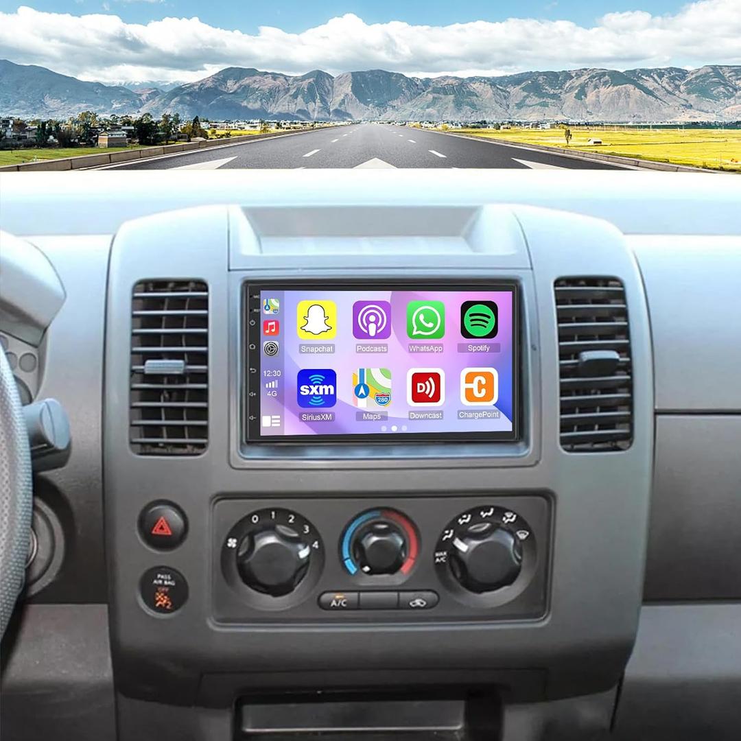 Car Stereo Radio for Nissan Pathfinder 2005 2006 2007 2008 2009 2010, 7 inch Touch Screen Stereo Wireless CarPlay Android Auto Bluetooth WiFi GPS -2+32G
