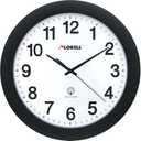 Lorell 60997 Wall Clock, 12-Inch, Arabic Numerals, White Dial/Black Frame