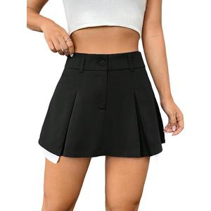 WDIRARA Women's Skirt Black L