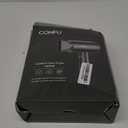 CONFU Ionic Blow Dryer 1600W, Portable Lightweight Fast Drying Negative Ion Hairdryer Blowdryer, 3 Heat Settings & Infinity Speed, with Diffuser and Concentrator Nozzle for Home & Travel (Grey)