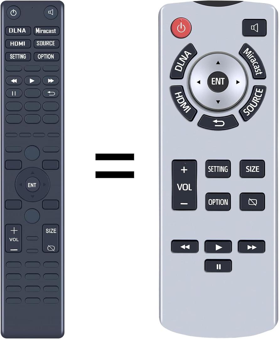 ZWP Replacement Remote Control Compatible with 2021-2023 Toyota Sienna Rear Seat Entertainment DVD 86170-45050 86170-08040