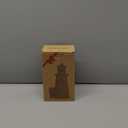 Luxstyra White Ceramic Christmas Houses Lighthouse Lamp, Small Figurines for Ceramic Christmas Village,Light Up Xmas Houses with Timer, Xmas Lighthouse Decoration for Table Bookshelf Desk