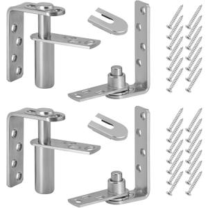 Saloon Door Hinges Self-Return Double Swinging Cafe Door Hinges 304 Stainless Steel Hardware with 50Lbs - 110Lbs Load - Bearing 2 Set