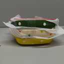 AVLA Set of 4 Ceramic Small Casserole Dishes, 7"x5" Porcelain Roasting Lasagna Pan, Individual Casserole Dishes Bakeware with Handle Rectangular Dish, Ceramic Baking Dish for Oven, 20 Oz, Polka Dot, Assorted Color