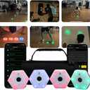 Sports Reaction Agility Lights Training Kit Improves Reaction Time & Agility for Athletes, Physical Therapists & Fitness Trainers Sports. (4 Pods Reaction Lights)