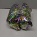 2 x 50 Feet Mardi Gras Tinsel Garland Gold Green Purple Garland Mardi Gras Christmas Tree Tinsel Garland Metallic Twisted Hanging Garland for Mardi Gras Oktoberfest Birthday Party Decoration