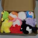 Golray 9Pcs Plush Ocean Stuffed Animals Keychain Under the Sea Party Favor Kids Bulk Toys Cute Fish Shark/Seal/Octopus Goodie Bag Stocking Stuffers Carnival Prize Boy Girl Christmas Birthday Gift