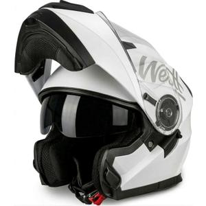 Westt Modular Motorcycle Helmet - DOT Approved - Full Face Flip Up, Internal Sun Visor for Men Women (Street Bike, ATV, Snowmobile) Small
