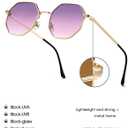 PORADAY Square Sunglasses for Women Men Retro Octagon Metal Sun Glasses Vintage Polygon Shades