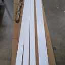 Ekena Millwork, WPKP56X03CS Classic Shaker, 8' Length PVC Wainscoting Kit, Heights up to 56" (20" Adjustable Wall Panels), White