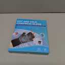 Finger Arthritis Compression Hand Ice Pack Gloves for Pain Relief, Adjustable Wrist Ice Pack for Hot & Cold Therapies, Reusable Gel Finger Ice Glove Sleeve for Tendinitis, Carpal Tunnel (Black)