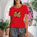 Valentines Shirts for Women Valentines Day Tshirts Valentine Day Lover Tee Tops (Red, M)