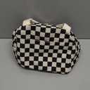 Lunch Bag Women Lunch Box for Women Adult Cute Insulated Lunch Bag Small Cooler Lunch Tote Bags for Work Picnic School (Black-White Plaid)