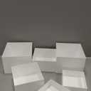 6 Pieces Display Stands,Cube Display Nesting Risers,Display Nesting Riser Stands,White