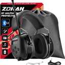 ZOHAN EM042 AM/FM Radio Headphone with Digital Display,Ear Protection Noise Reduction Earmuffs,Comfortable Hearing Protector