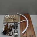 LEPOWER Wood Tripod Floor Lamp, Mid Century Standing Lamp, Modern Design Studying Light for Living Room, Bedroom, Study Room and Office, Flaxen Linen Shade with E26 Base Brown