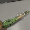 3PCS Artificial Tropical Green Plants  15.75" Fake Hostas Outdoor Artificial Plants, UV Resistant, Faux Green Leaf Stems for Porch, Patio, Balcony, Garden Planter or Indoor Dcor