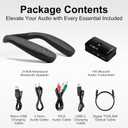 BA210 v2 Auracast Bluetooth 5.3 Transmitter with JY538 Neckband Speaker, 50 Hrs Battery, aptX Adaptive/LL/HD, Optical/3.5mm/RCA, for TV & Audio Systems