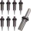 ABuff 3/4 Inch Heavy Duty Wedge and Feather Shims, 8 Pack Plug Shim and Wedge Concrete Rock Stone Splitter Hand Tools