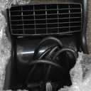 Lasko Portable Utility Fan, 12 289 CFM Pivoting High Velocity Air Mover Blower Fan, 3 Speeds, 2 Accessory Outlets 120V, Black, U12104