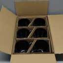 AmorArc 16oz Coffee Mugs Set of 6, Large Ceramic Coffee Mugs for Men Women Dad Mom, Modern Coffee Mugs with handle for Tea/Latte/Cappuccino/Cocoa. Dishwasher&Microwave Safe, Matte Black