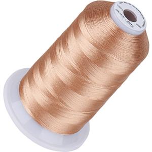 Simthread 5500Yds Embroidery Thread, 5000M High-Yardage 40WT 100% Polyester Thread 170+ Vivid Colors, High-Speed Rated Compatible with Brother, Singer, Janome & More 