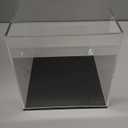 Fully Assembled Acrylic Display Case with Black Base, Clear Cube Dustproof Acrylic Display Box for Collectibles, Alternative Glass Case with Black Stand for Display, 6x6x6Inch