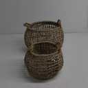 Baskets, Set of 2 for Home, Office, Dorm Room, Living Room, Bedroom, Bathroom, Nursery Storage and Organization (11x11/8x8 inch)