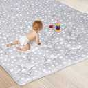 Baby Playpen Mat, Extra Large Thick Playmat, Non Slip Cushioned Baby Play Mat for Playing 79x63 Inches, One-Piece Baby Floor Mat for Infants, Babies, Toddlers