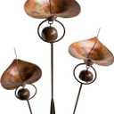 Happy Gardens Calla Lily Garden Stake with Bells | Bronze Outdoor Lillies Flower Decorations