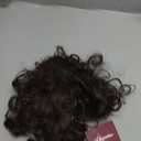 Kaneles Short Brown Curly Wig Womens Bob Wig with Bangs Shoulder Length Naturel Hair Wigs for Daliy Party Halloween Use